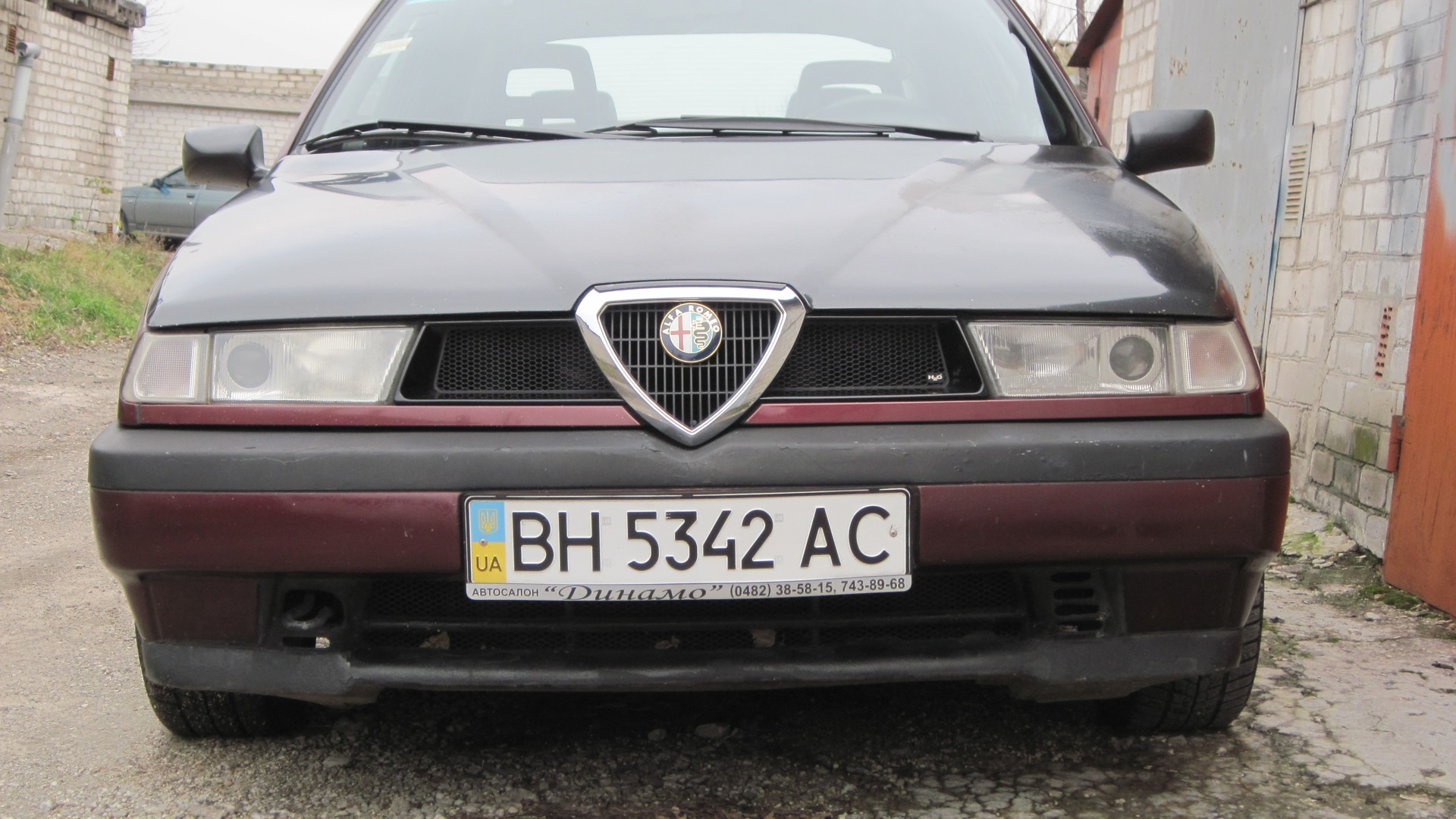 Alfa Romeo 155 1.8 бензиновый 1992 | цвета Бордо на DRIVE2