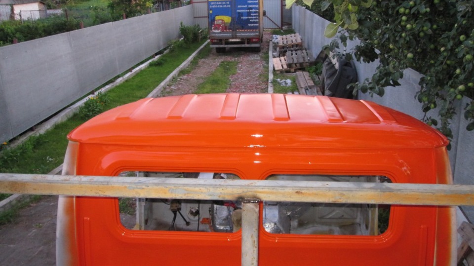 Покрасил крышу и заднюю стенку кабины! — ГАЗ Газель, 4,3 л, 1999 года ...