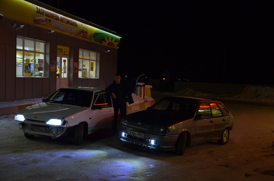 Ваз 2114 ночью фото