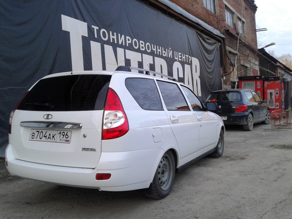 тонирование — Lada Приора универсал, 1,6 л, 2014 года | другое | DRIVE2