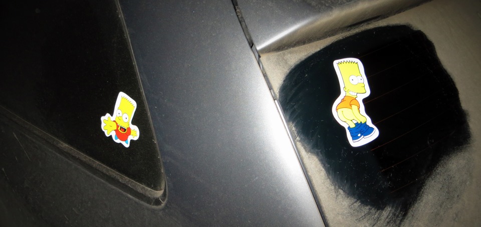 Тонировка и пара наклеек — Volkswagen Polo Hatchback Mk5, 1,4 л, 2010 ...