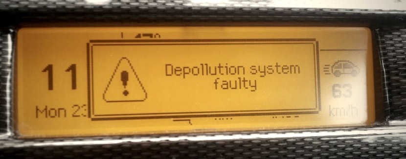 citroen c4 depollution system faulty