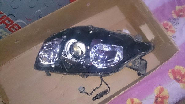 Фары, разбор, маски в черный — Subaru Impreza (GE, GH), 1,5 л, 2007 ...