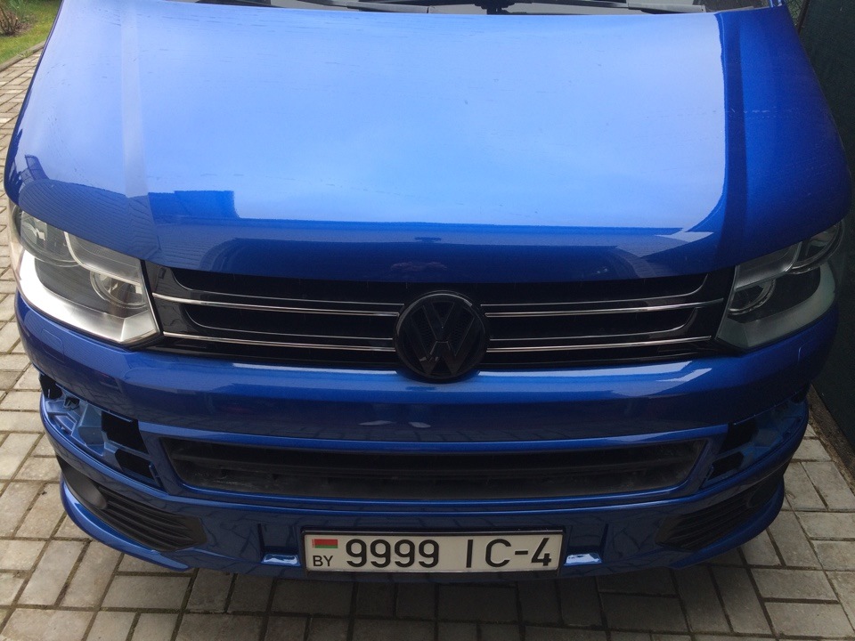 Установка морды. Рестайлинг — Volkswagen Caravelle (T5), 1,9 л, 2004 ...