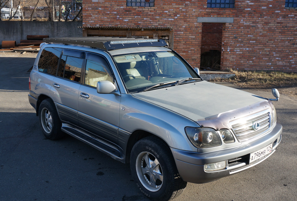 Багажник экспедиционный алюминиевый-Toyota Land Cruiser 100, LX470 — DRIVE2