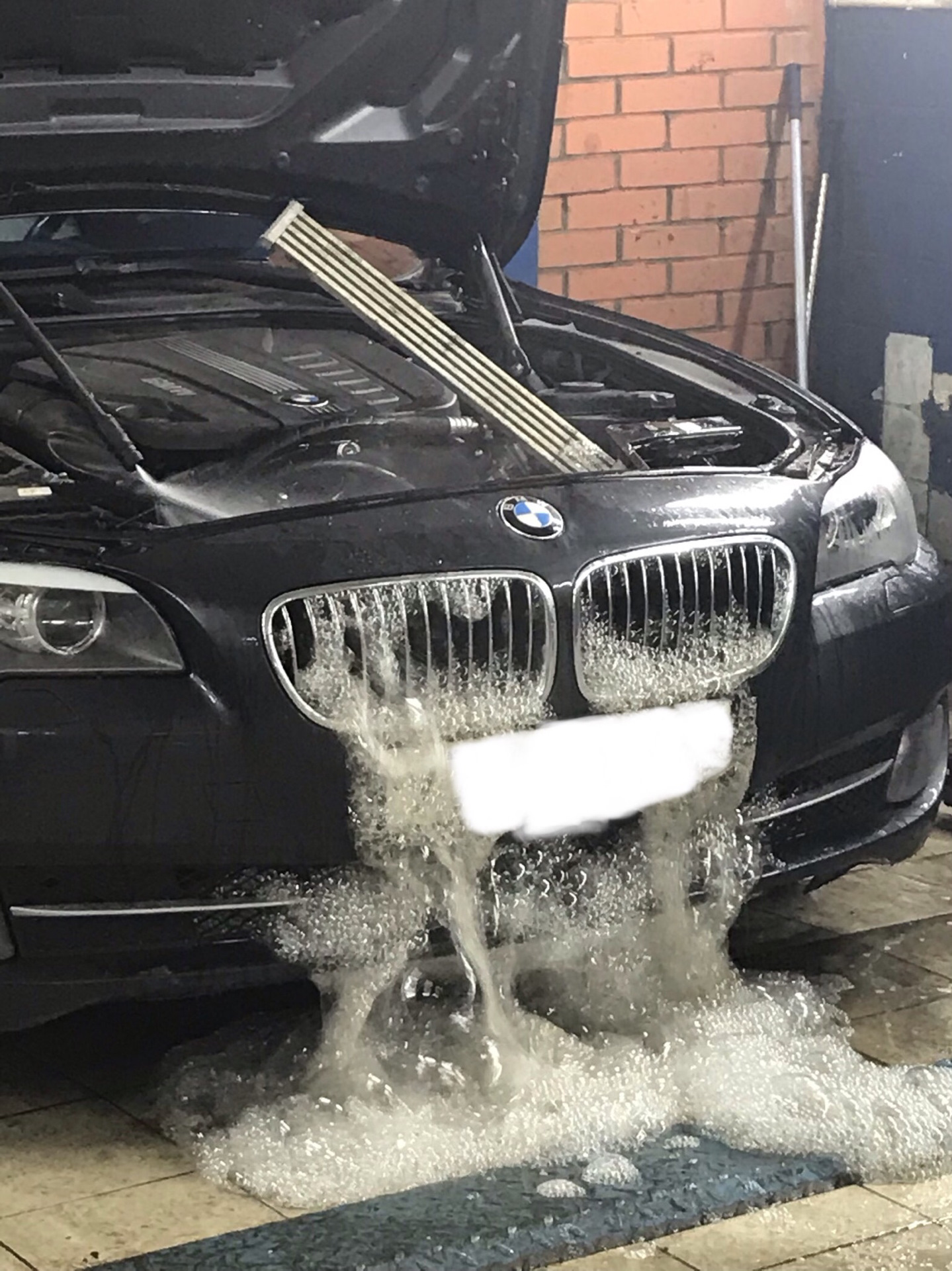 Промывка радиатора на bmw