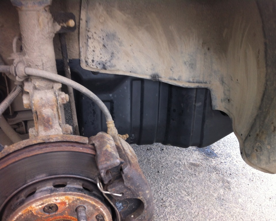 Брызговики двигателя — KIA Shuma I, 1,5 л, 1999 года | аксессуары | DRIVE2