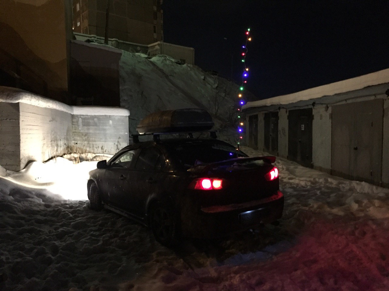 на новый год в Мурманск — Mitsubishi Lancer X, 2 л, 2008 года ...