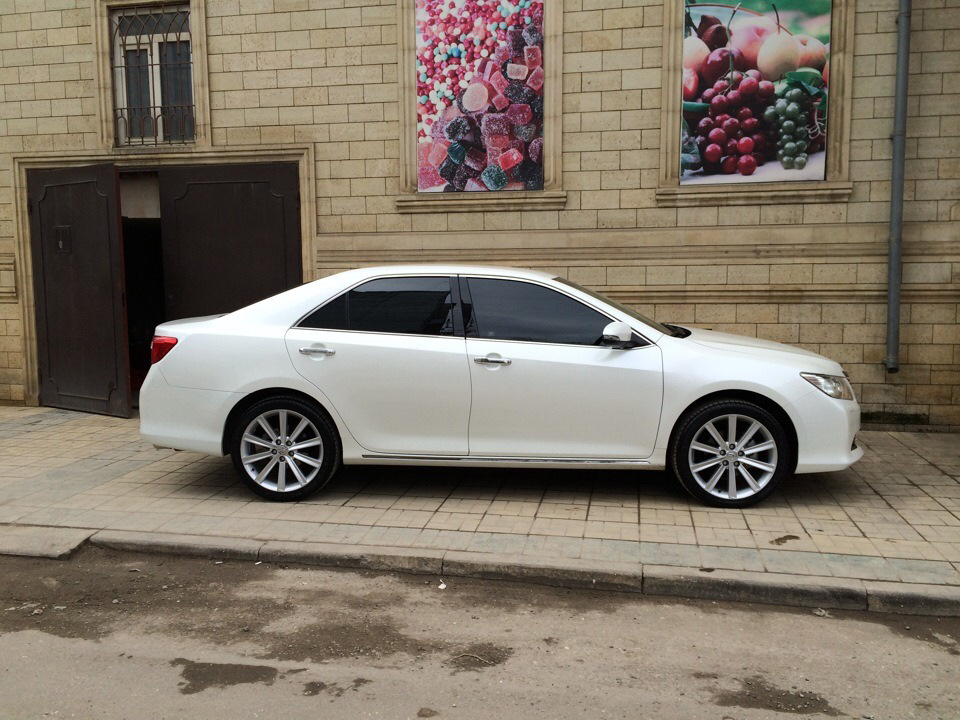 Камри 50 диски фото Тапки на лето - Toyota Camry (XV50), 2,5 л, 2013 года стайлинг DRIVE2