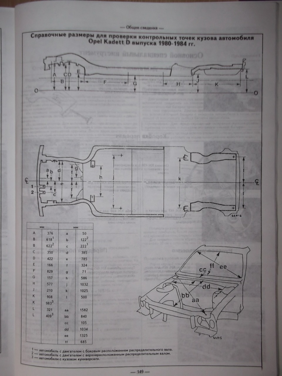 Геометрические размеры кузова Opel Kadett D — Opel Kadett D, 1,2 л, 1984  года | фотография | DRIVE2