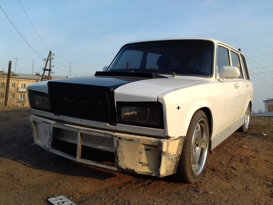 Бампера тюнинг 2104 Передний бампер (Стеклоткань) - Lada 2104, 1,6 л, 1988 года стайлинг DRIVE2