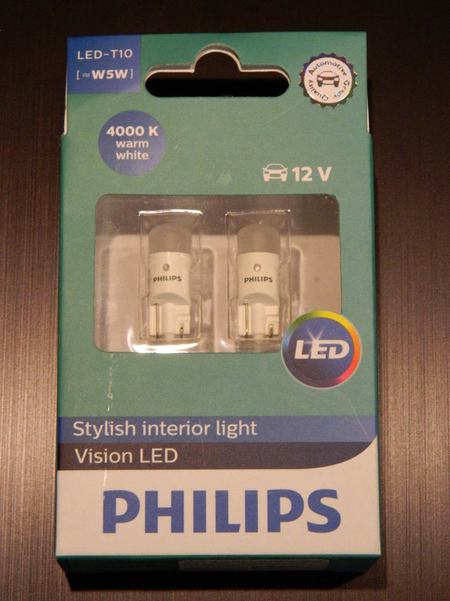 LED лампы Philips в подсветке номера — Lada Калина универсал, 1,6 л ...