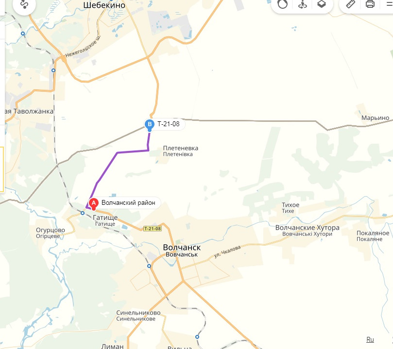 Новая таволжанка на карте. Волчанск Шебекино на карте. Карта Волчанского района. Шебекино на карте граница с Украиной. Граница Волчанск Шебекино.