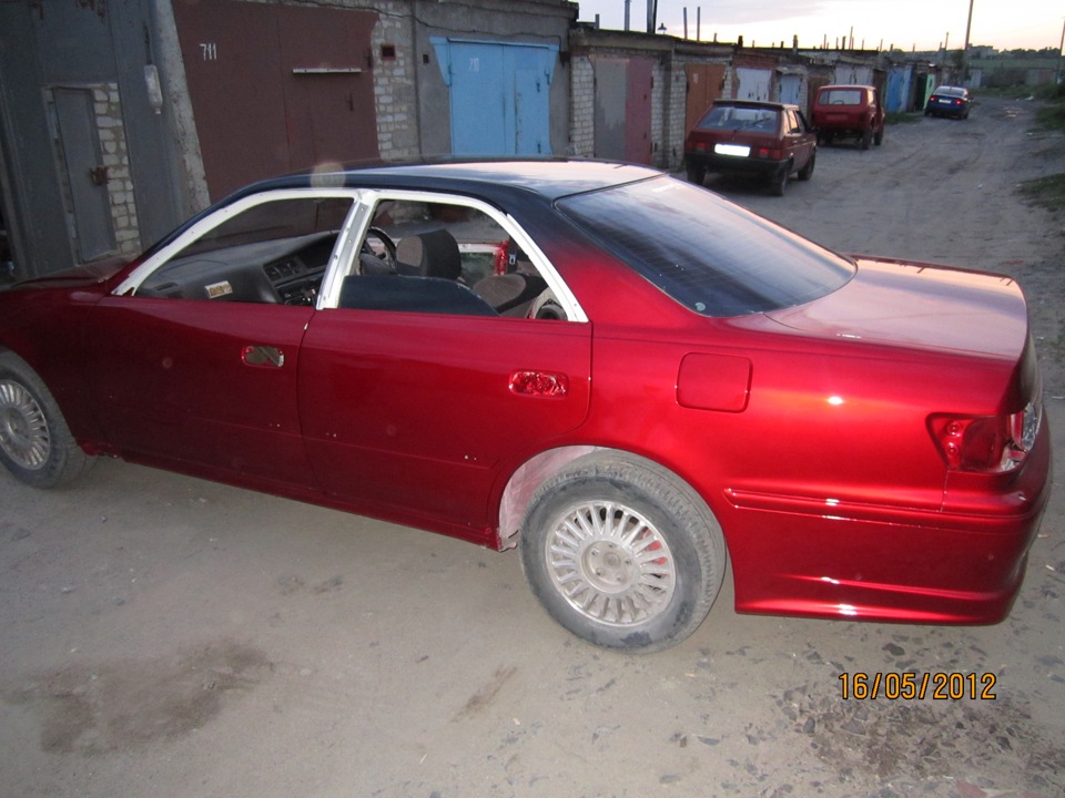 пригнали машину с покраски. — Toyota Mark II (100), 2,5 л, 1996 года ...