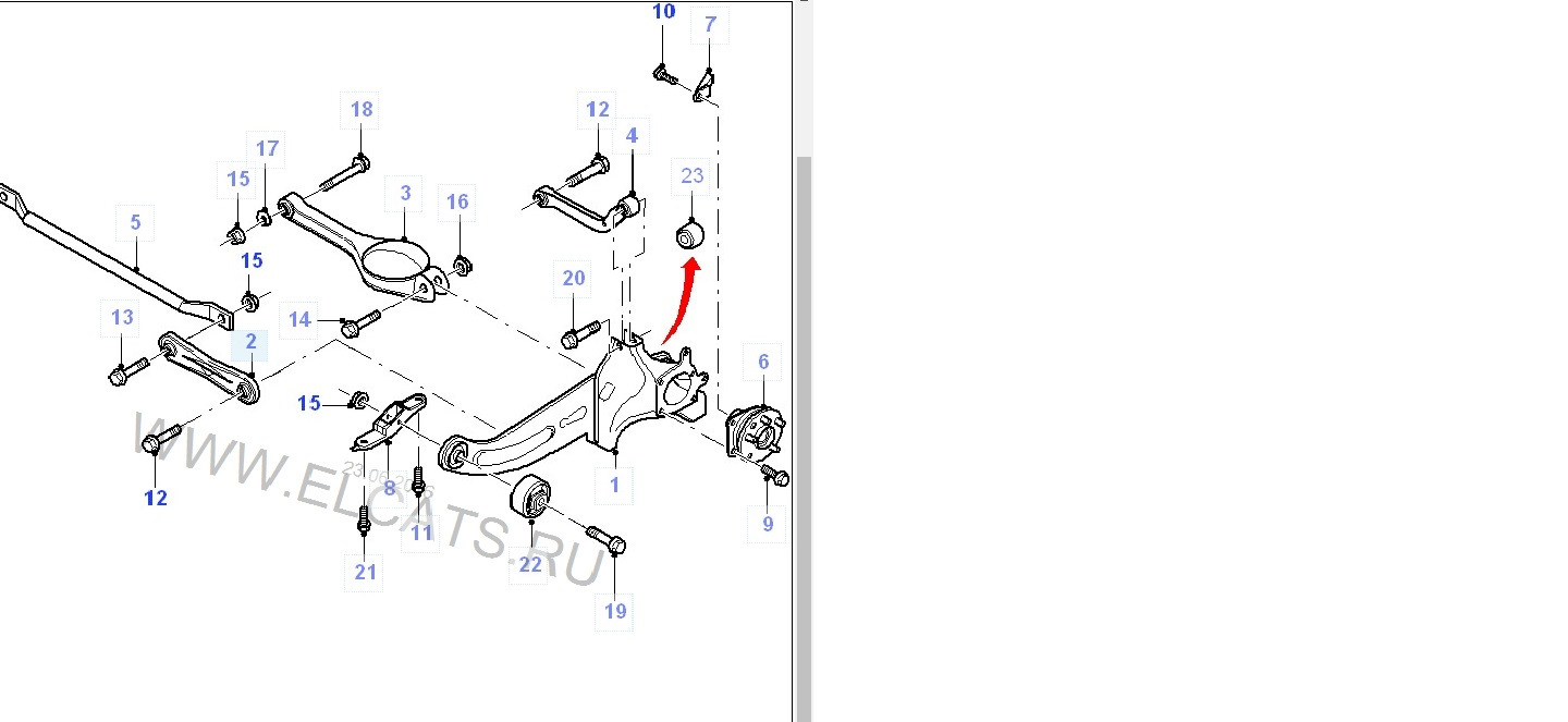 Задняя подвеска форд мондео 4 седан схема с названиями