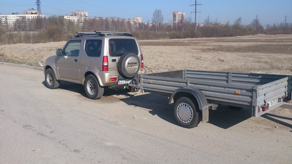 Сузуки джимни буксировка прицепа