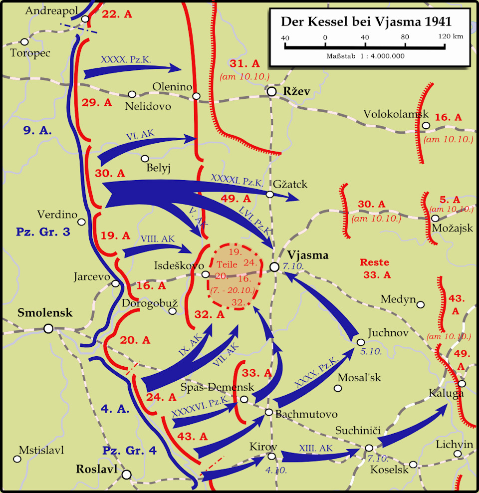 Группа армии центр карта