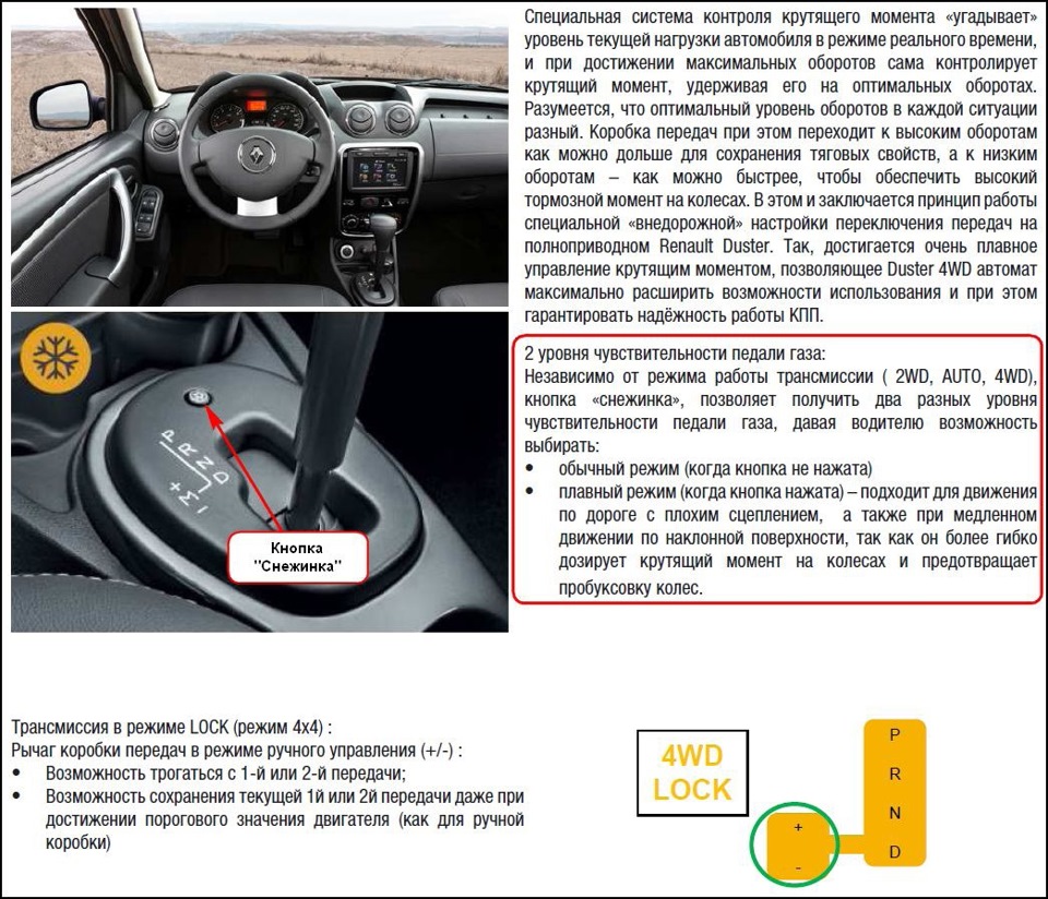 Дастер, 2.0L, 4х4, АТ – авария дросселя и АКПП — DRIVE2