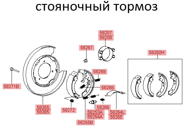 Схема тормозной системы хендай соната тагаз