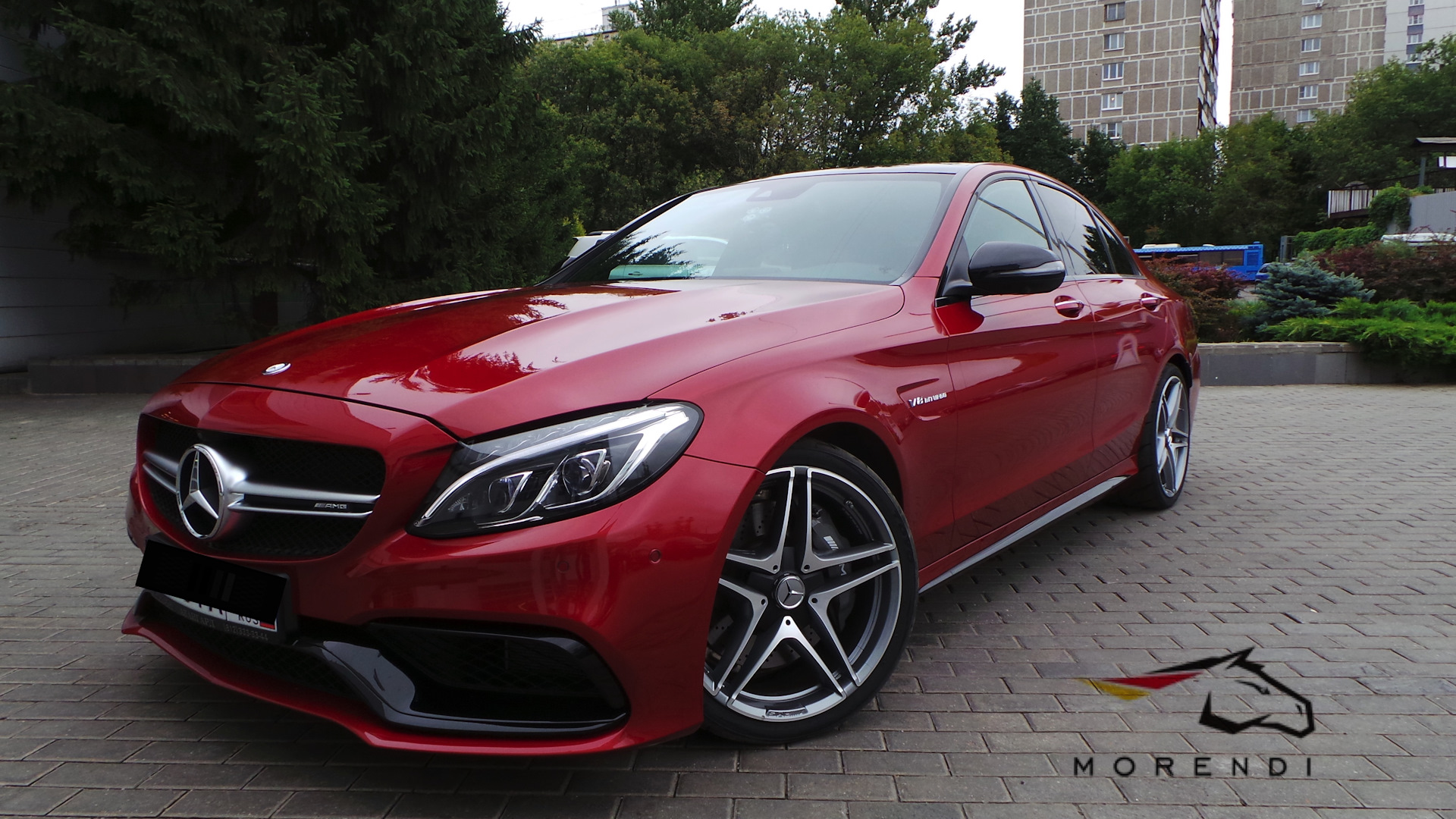 Mercedes w205 AMG Red