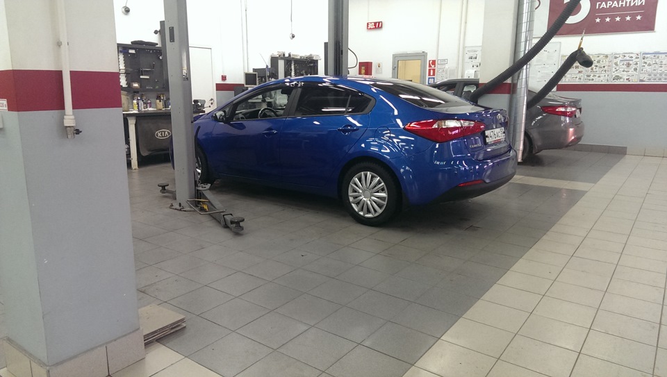 1 ТО пройдено — KIA Cerato (3G), 1,6 л, 2013 года | плановое ТО | DRIVE2