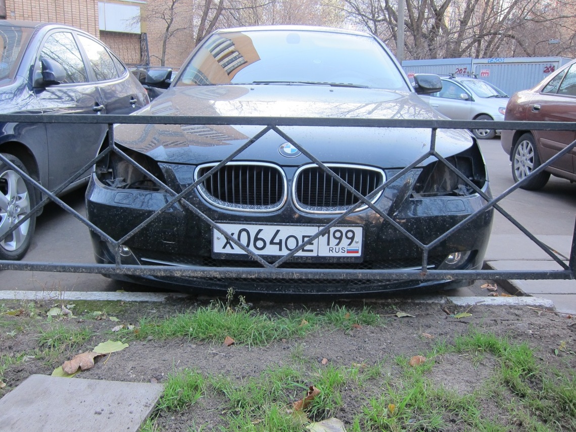 Вскрыли машину, украли фары и подушку безопасности — BMW 5 series (E60), 2  л, 2008 года | другое | DRIVE2