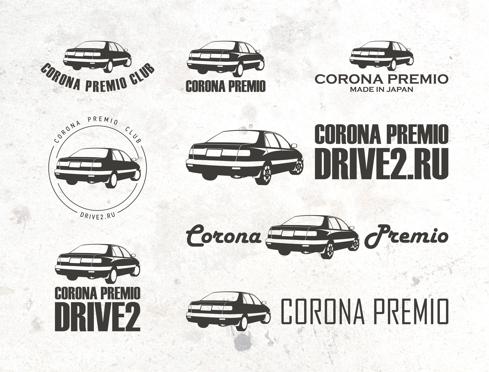 Бесплатные наклейки Toyota Corona Premio — Toyota Corona Premio (T210), 1,8  л, 1996 года | стайлинг | DRIVE2