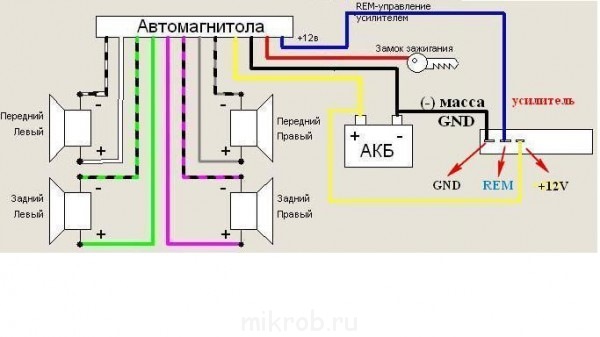 Как подключить автомагнитолу к аккумулятору напрямую в гараже