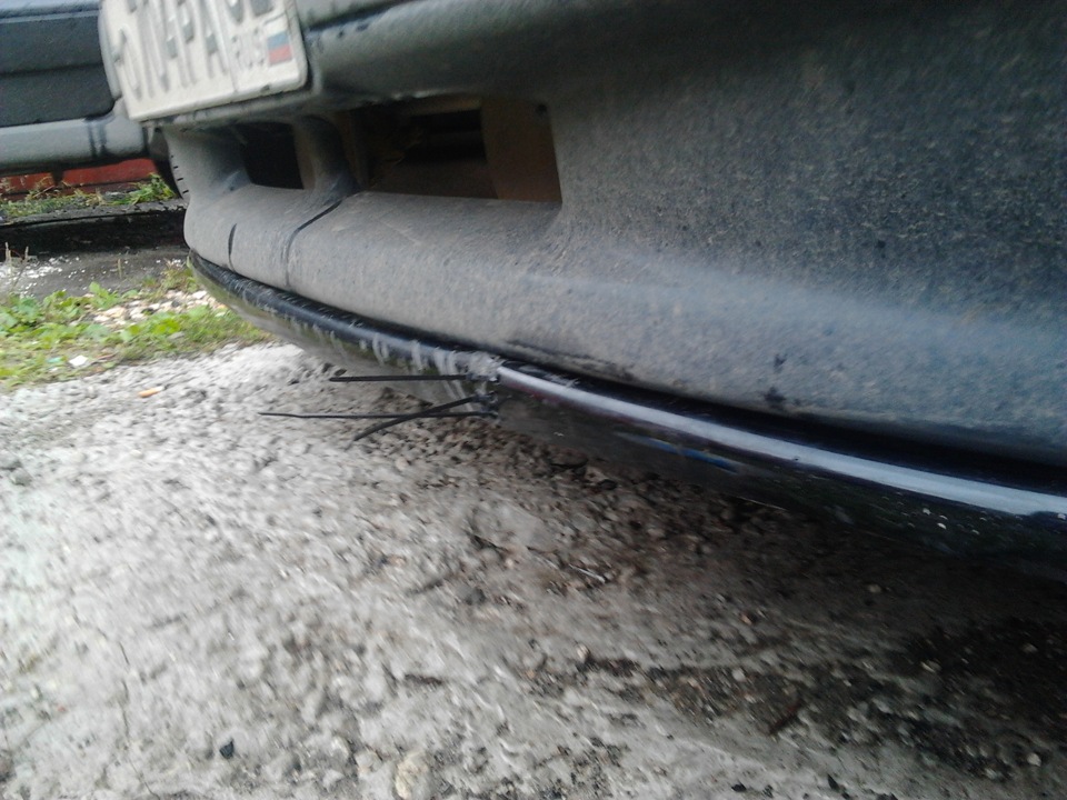 Самодельная губа )) — Lada 2114, 1,6 л, 2007 года | стайлинг | DRIVE2