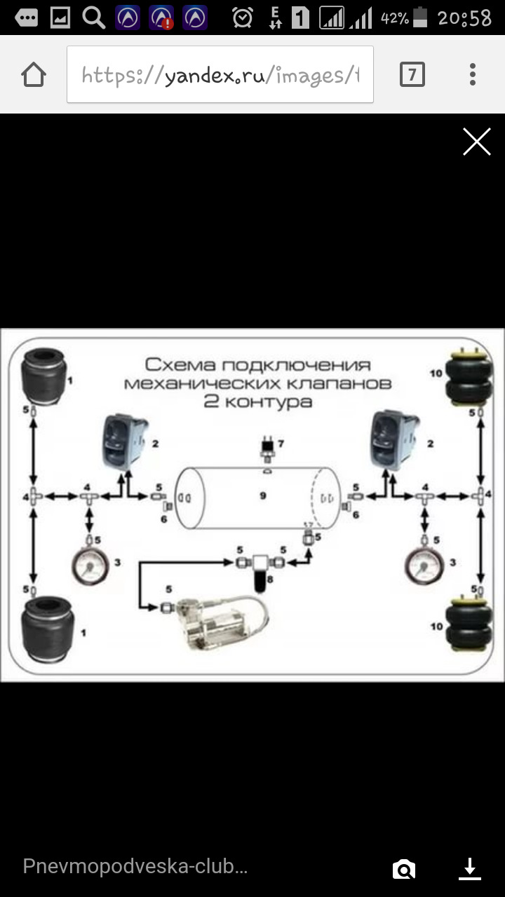 Пневмоподвеска схема подключения