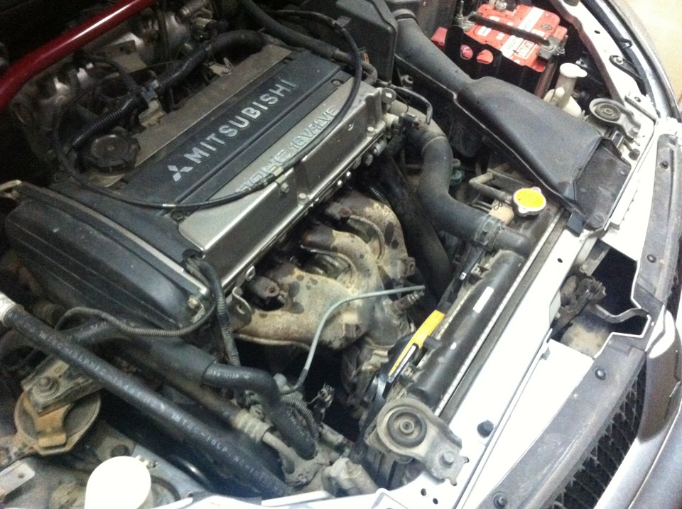 Ставим паук, и меняем всю выхлопную систему! — Mitsubishi Lancer IX, 2 ...