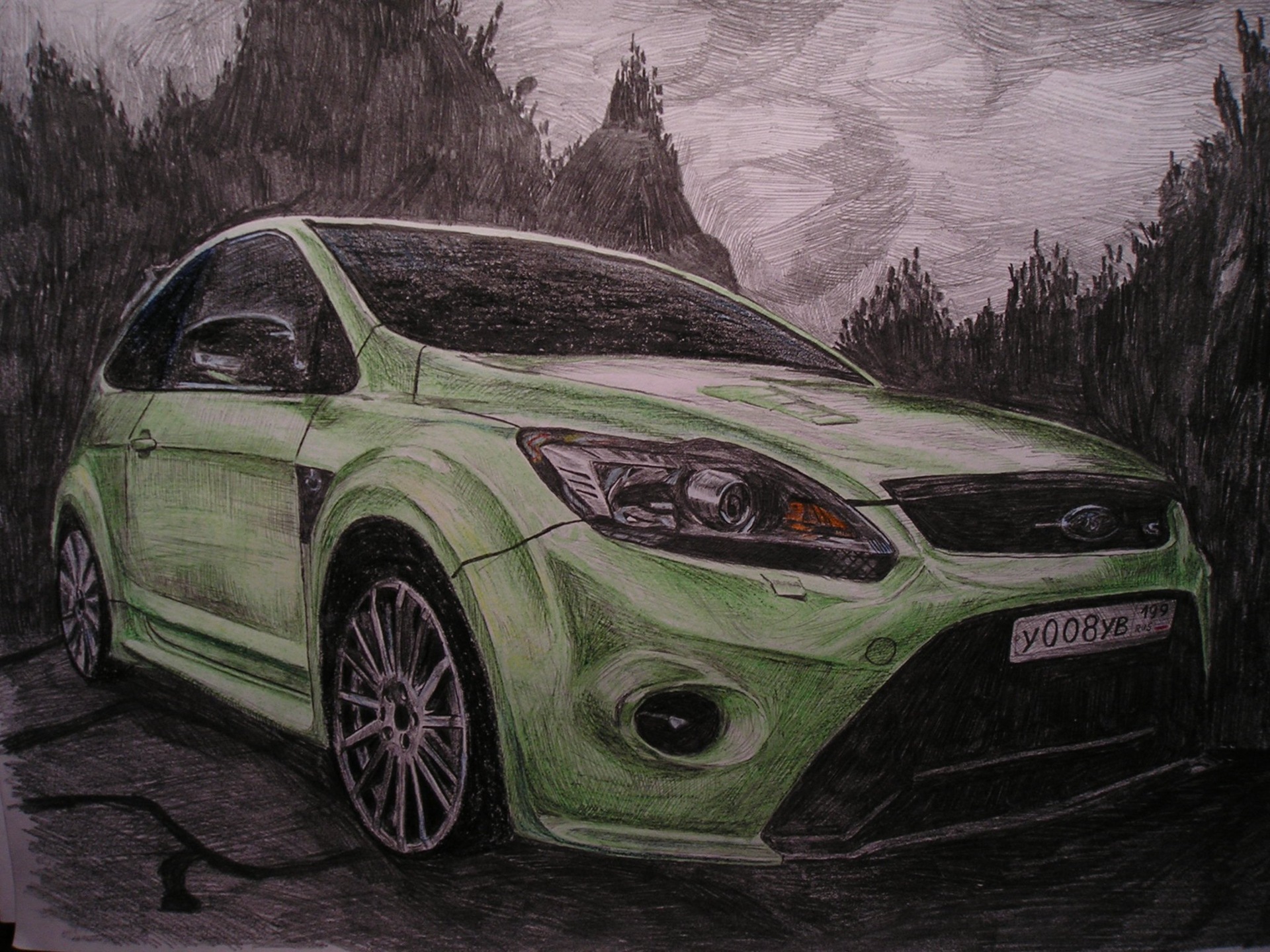 Ford kuga рисунок