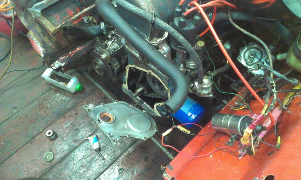 4] [08.03.2015] [Замена сальника на маховике.]. — Lada 21013, 1,2 л ...