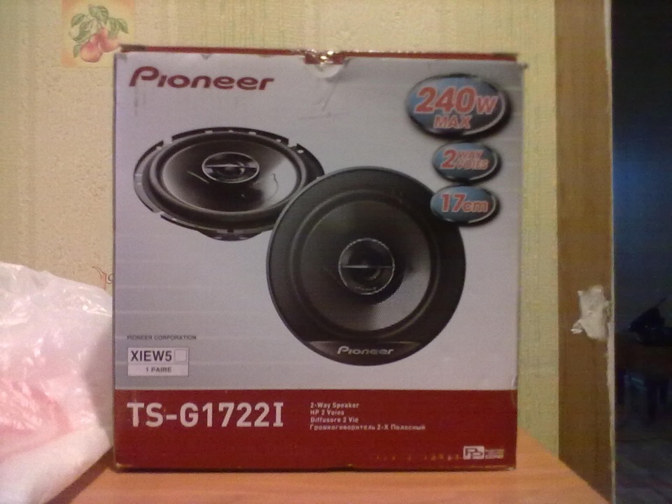 Автомобильные колонки Pioneer TS-G1722I — Москвич 2141, 1,5 л, 1993 ...