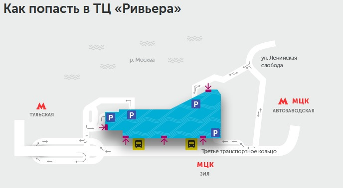 Ривьера схема магазинов