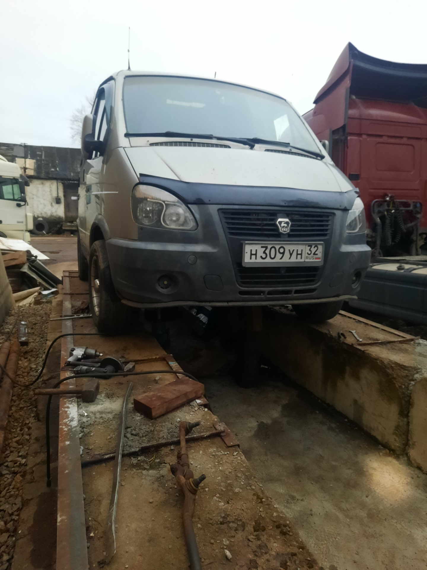 Маятник левый и пальцы рулевых тяг — ГАЗ Соболь, 2,1 л., 2006 года ...