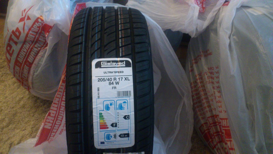 Gislaved Ultra Speed 205/40 r17 — Volkswagen Polo Sedan, 1,6 л, 2015 ...