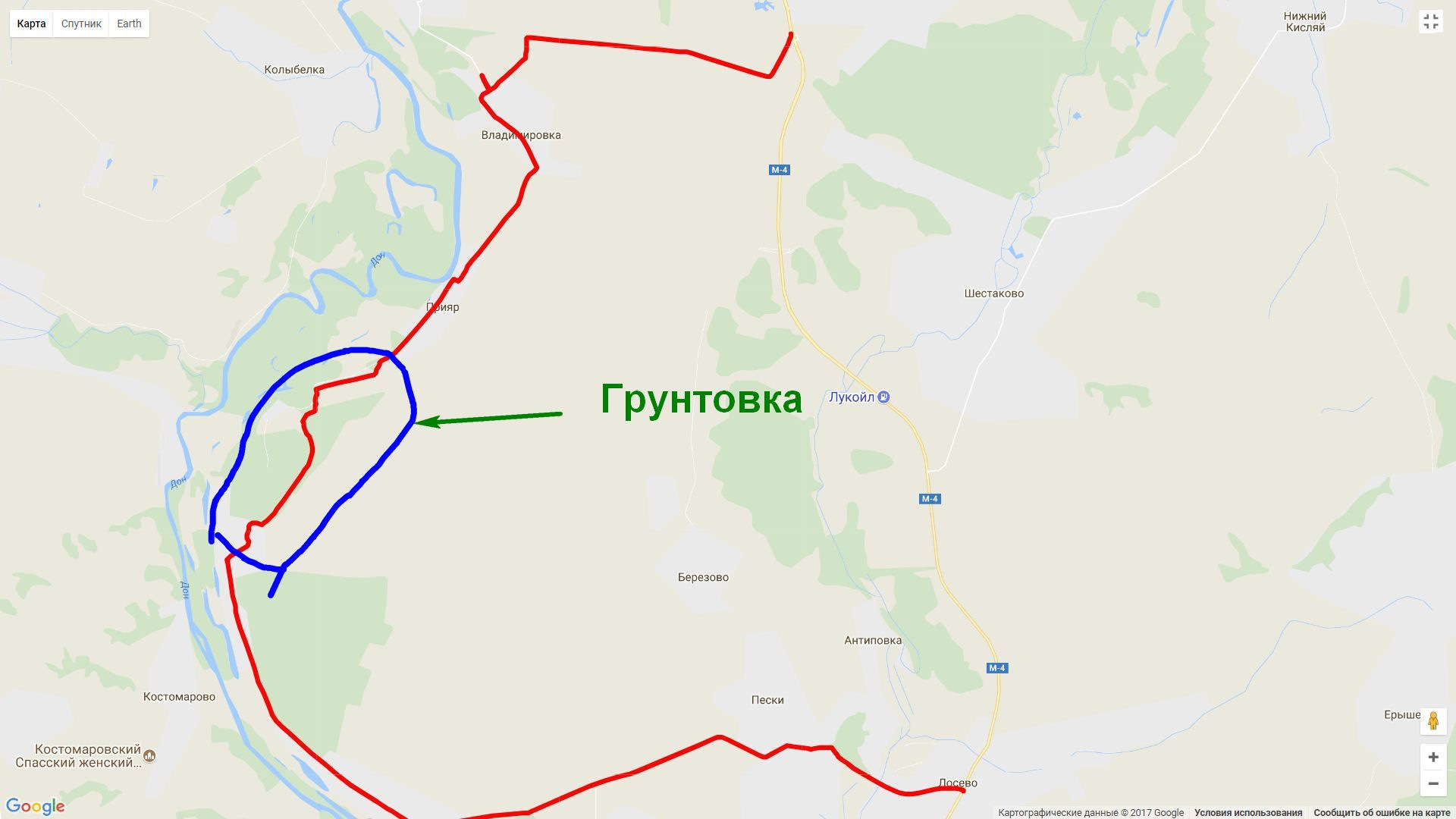 Трасса м6 карта