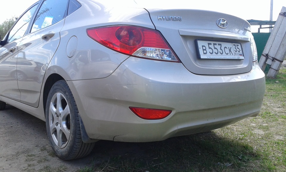 Глупая авария — Hyundai Solaris, 1,6 л, 2012 года | ДТП | DRIVE2