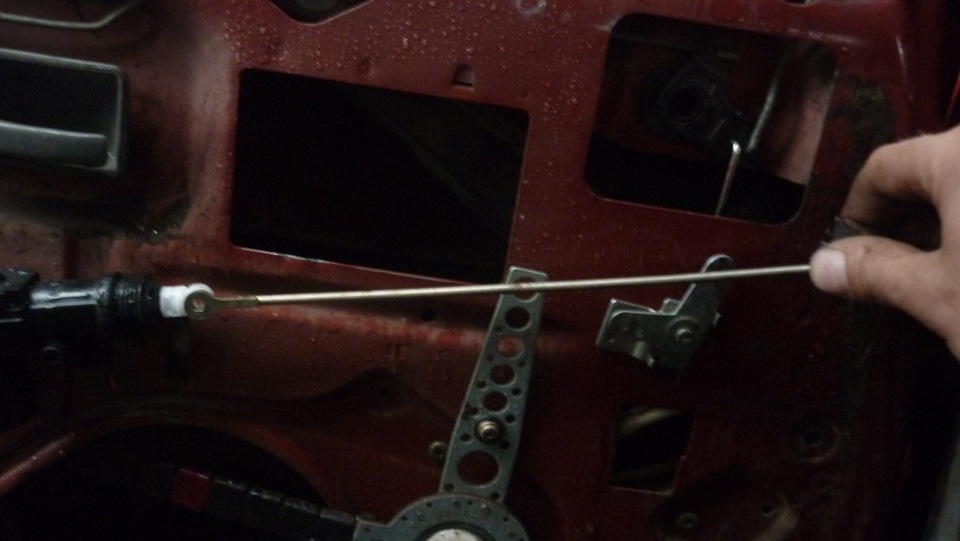 установка сигнализации если нет центрального замка (левая задняя дверь ...