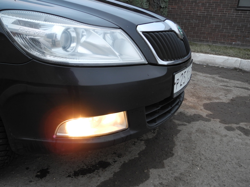бампер отпескоструило, — стал матовый — Skoda Octavia A5 Mk2