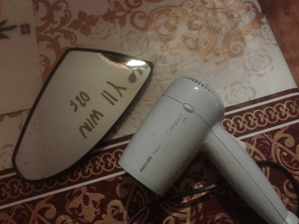 Разборка бокового зеркала для установки обогрева — Nissan Wingroad (Y11 ...