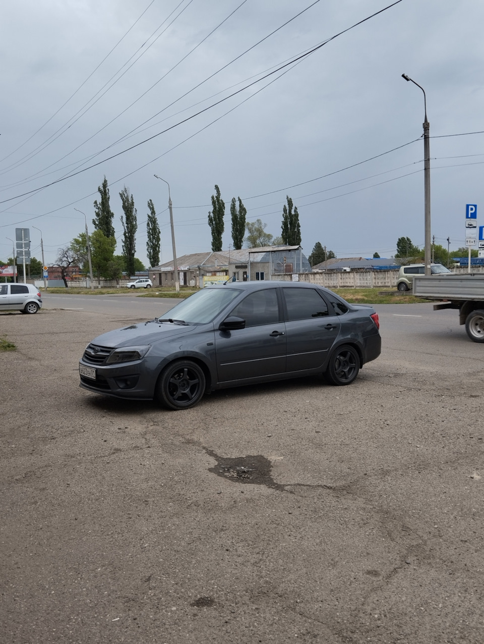 Тонировка в круг 35% без ЛБА — Lada Гранта, 1,6 л, 2017 года | просто так |  DRIVE2