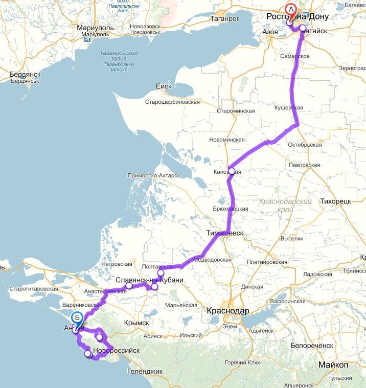Таганрог краснодар. Маршрут Ростов на Дону Анапа. Дорога Ростов Геленджик. Маршрут Ростов Новороссийск. Дорога Ростов Анапа.
