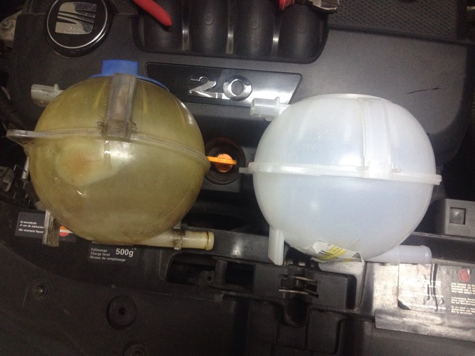 Треснул расширительный бачок(( — SEAT Ibiza (6L), 2 л, 2008 года ...