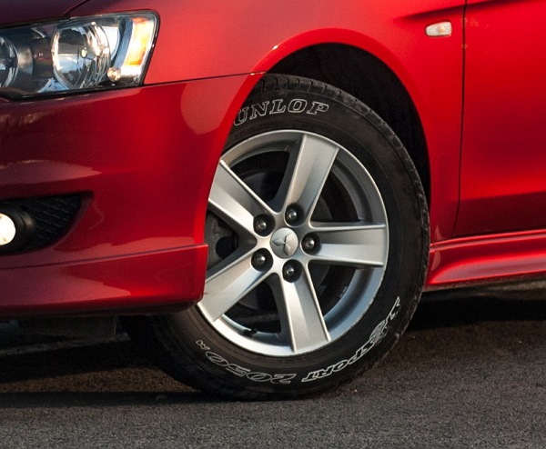 Белые буквы на шинах — Mitsubishi Lancer X, 2 л, 2008 года | шины | DRIVE2