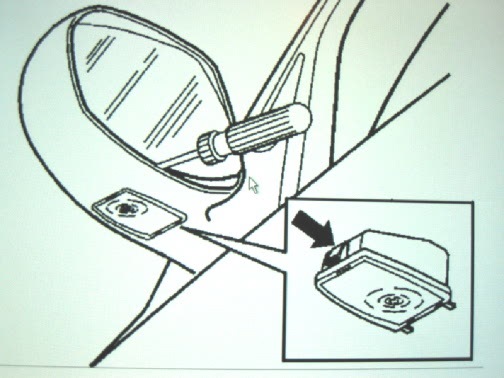 Как заменить лампочку на боковом зеркале Как менять подсветку на зеркалах. - Volvo XC90 (1G), 2,4 л, 2007 года своими рук