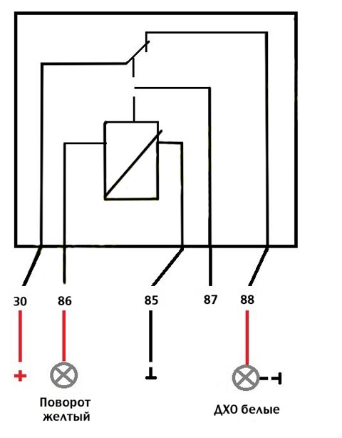 Схема подключения реле 32 3777 схема