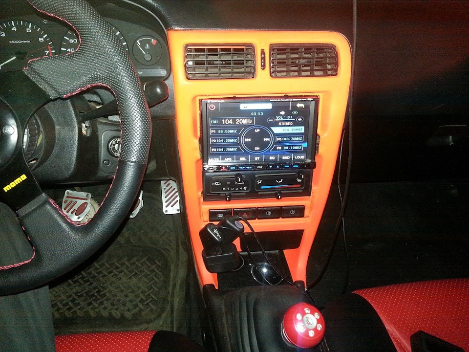 Воткнул двухдиновую магнитолу--как вам? — Nissan 100 NX, 1,6 л, 1992 ...