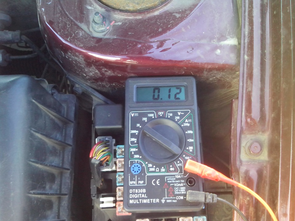 Измерение утечки тока и Замена воздушного фильтра. — Hyundai Accent (2G ...